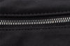 Authentic FENDI Vintage Jersey Leather Shoulder Tote Bag Purse Black 2646I