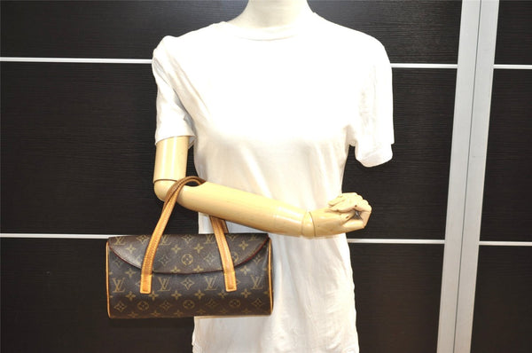 Authentic Louis Vuitton Monogram Sonatine Hand Bag Purse M51902 LV 2646J