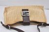 Authentic FENDI Vintage Zucca Shoulder Hand Bag Canvas Leather Beige 2646K