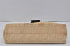 Authentic FENDI Vintage Zucca Shoulder Hand Bag Canvas Leather Beige 2646K