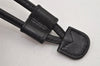 Authentic GUCCI Vintage Bamboo Drawstring Backpack Leather Black 2647K