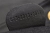 Authentic GUCCI Vintage Bamboo Drawstring Backpack Leather Black 2647K
