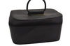 Authentic GUCCI Vintage Vanity Hand Bag Purse Leather Black Junk 2648J