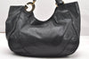 Authentic GUCCI Guccissima Charlotte Shoulder Bag GG Leather 203504 Black 2648K