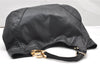 Authentic GUCCI Guccissima Charlotte Shoulder Bag GG Leather 203504 Black 2648K