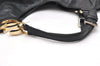 Authentic GUCCI Guccissima Charlotte Shoulder Bag GG Leather 203504 Black 2648K