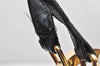 Authentic GUCCI Guccissima Charlotte Shoulder Bag GG Leather 203504 Black 2648K
