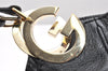 Authentic GUCCI Guccissima Charlotte Shoulder Bag GG Leather 203504 Black 2648K