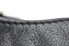 Authentic GUCCI Guccissima Charlotte Shoulder Bag GG Leather 203504 Black 2648K