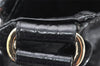 Authentic GUCCI Guccissima Charlotte Shoulder Bag GG Leather 203504 Black 2648K