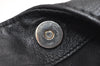 Authentic GUCCI Guccissima Charlotte Shoulder Bag GG Leather 203504 Black 2648K