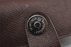 Authentic BALENCIAGA Signature BB Monogram Tote Bag Canvas Leather Brown 2649J