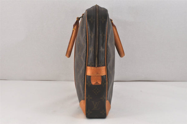 Authentic Louis Vuitton Monogram Porte Documents Voyage M53361 Briefcase 2649K