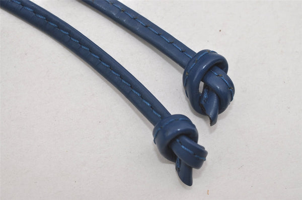 Authentic Louis Vuitton Epi Noe Shoulder Drawstring Bag Blue M44005 LV 2650I