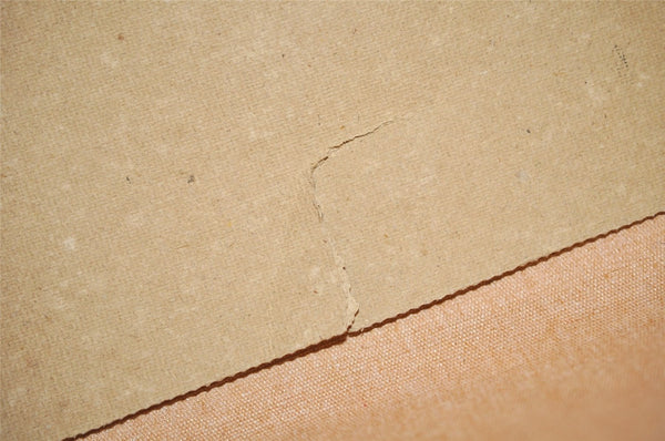Authentic Burberrys Nova Check PVC Leather Hand Boston Bag Brown Beige 2650J