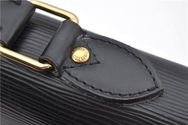 Auth Louis Vuitton Epi Serviette Ambassadeur Black Briefcase M54412 LV 2651G