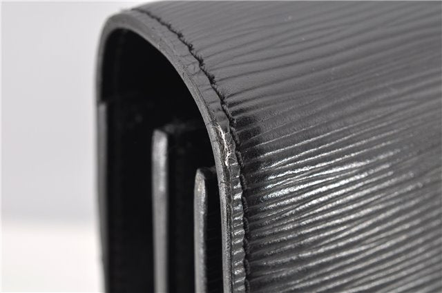 Auth Louis Vuitton Epi Serviette Ambassadeur Black Briefcase M54412 LV 2651G