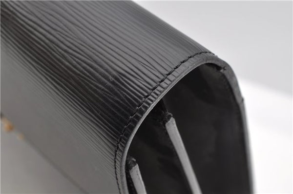 Auth Louis Vuitton Epi Serviette Ambassadeur Black Briefcase M54412 LV 2651G