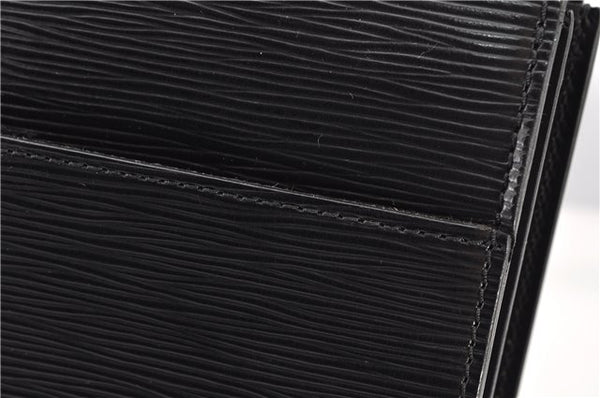 Auth Louis Vuitton Epi Serviette Ambassadeur Black Briefcase M54412 LV 2651G