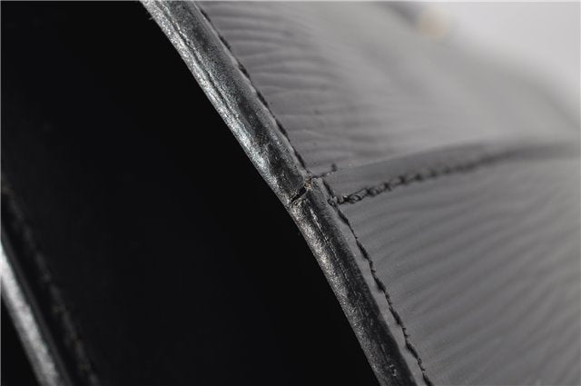 Auth Louis Vuitton Epi Serviette Ambassadeur Black Briefcase M54412 LV 2651G