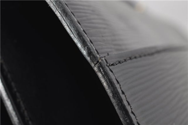 Auth Louis Vuitton Epi Serviette Ambassadeur Black Briefcase M54412 LV 2651G