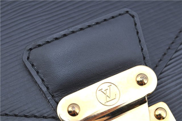 Auth Louis Vuitton Epi Serviette Ambassadeur Black Briefcase M54412 LV 2651G