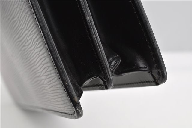 Auth Louis Vuitton Epi Serviette Ambassadeur Black Briefcase M54412 LV 2651G