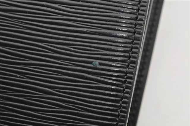 Auth Louis Vuitton Epi Serviette Ambassadeur Black Briefcase M54412 LV 2651G