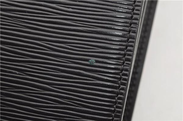 Auth Louis Vuitton Epi Serviette Ambassadeur Black Briefcase M54412 LV 2651G