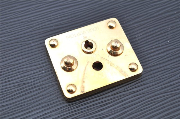 Auth Louis Vuitton Epi Serviette Ambassadeur Black Briefcase M54412 LV 2651G