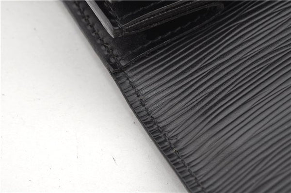 Auth Louis Vuitton Epi Serviette Ambassadeur Black Briefcase M54412 LV 2651G