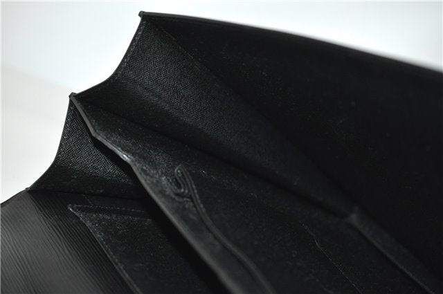 Auth Louis Vuitton Epi Serviette Ambassadeur Black Briefcase M54412 LV 2651G