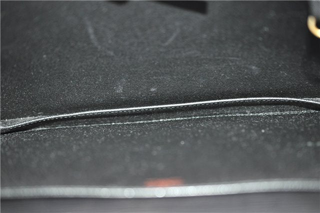 Auth Louis Vuitton Epi Serviette Ambassadeur Black Briefcase M54412 LV 2651G