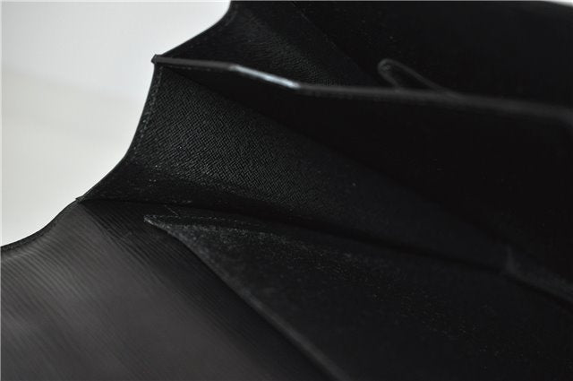 Auth Louis Vuitton Epi Serviette Ambassadeur Black Briefcase M54412 LV 2651G