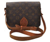 Authentic Louis Vuitton Monogram Cartouchiere MM M51253 Shoulder Cross Bag 2651I