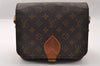 Authentic Louis Vuitton Monogram Cartouchiere MM M51253 Shoulder Cross Bag 2651I