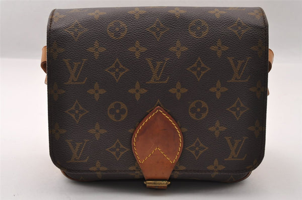 Authentic Louis Vuitton Monogram Cartouchiere MM M51253 Shoulder Cross Bag 2651I