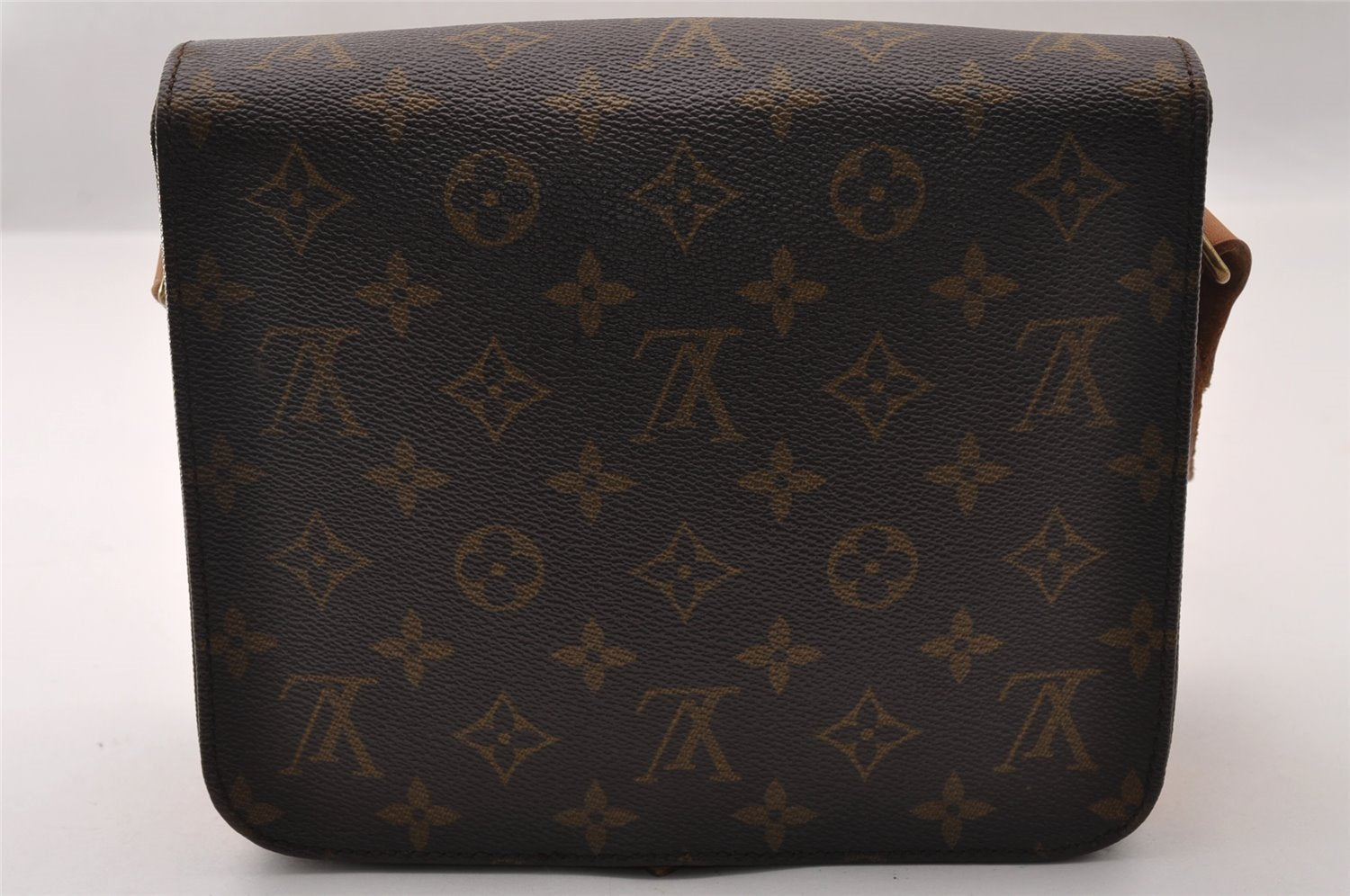 Authentic Louis Vuitton Monogram Cartouchiere MM M51253 Shoulder Cross Bag 2651I