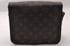 Authentic Louis Vuitton Monogram Cartouchiere MM M51253 Shoulder Cross Bag 2651I
