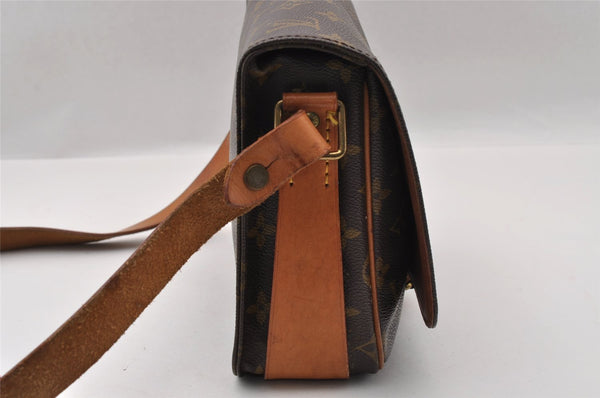 Authentic Louis Vuitton Monogram Cartouchiere MM M51253 Shoulder Cross Bag 2651I