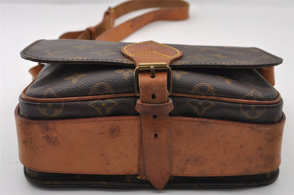 Authentic Louis Vuitton Monogram Cartouchiere MM M51253 Shoulder Cross Bag 2651I