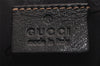 Authentic GUCCI Vintage Waist Body Bag Purse Leather 201846 Black 2651J