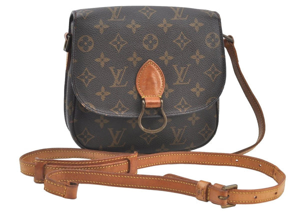 Auth Louis Vuitton Monogram Saint Cloud MM M51243 Shoulder Cross Bag Junk 2652H
