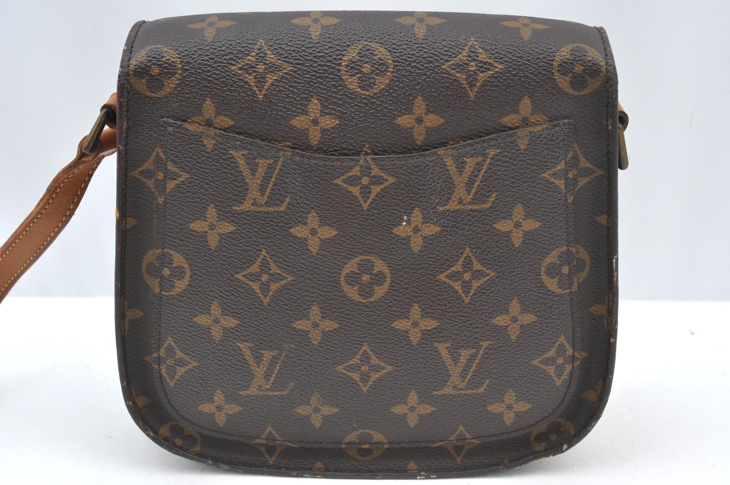 Auth Louis Vuitton Monogram Saint Cloud MM M51243 Shoulder Cross Bag Junk 2652H
