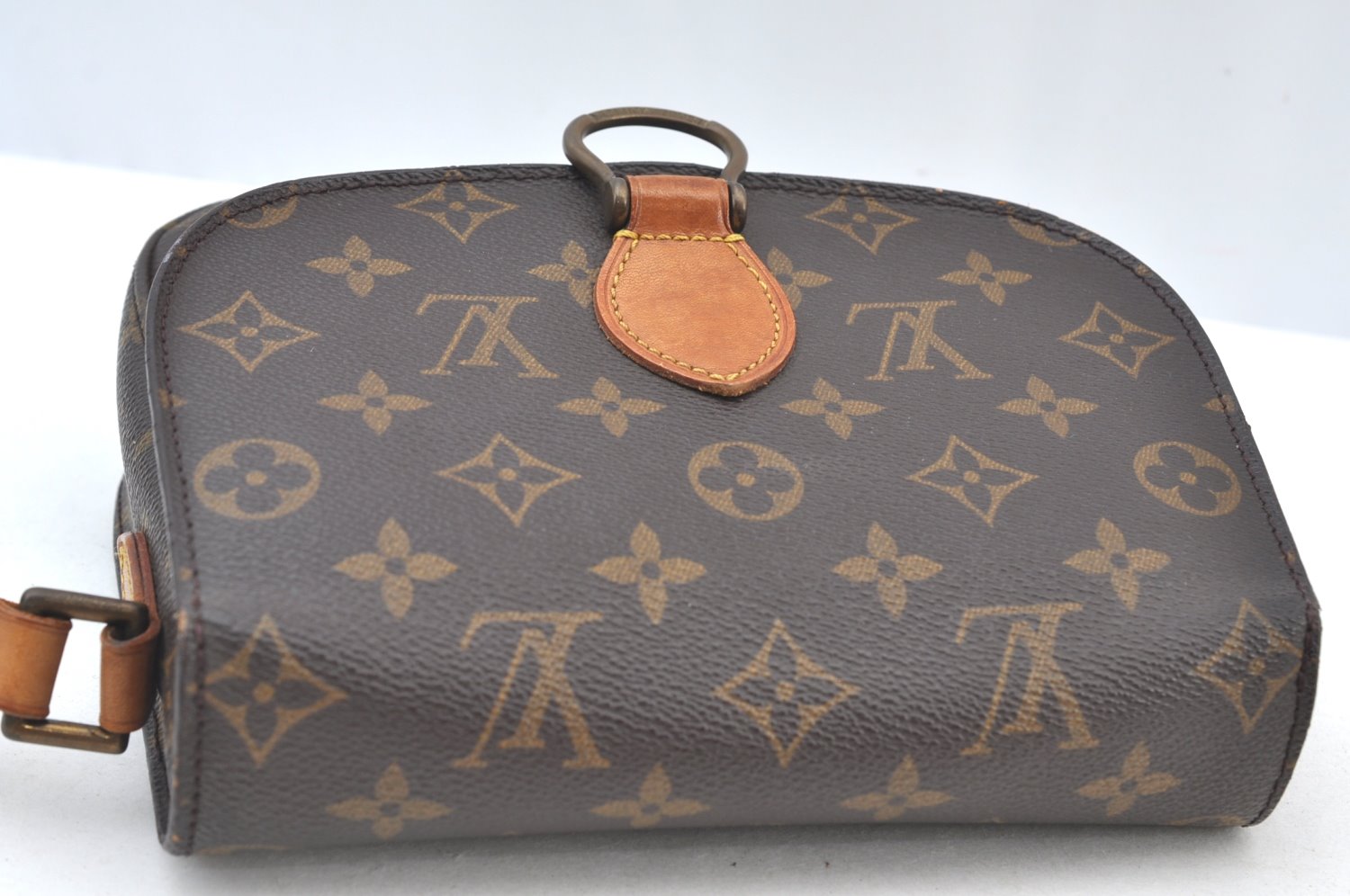 Auth Louis Vuitton Monogram Saint Cloud MM M51243 Shoulder Cross Bag Junk 2652H