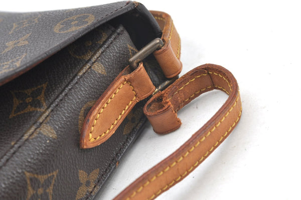 Auth Louis Vuitton Monogram Saint Cloud MM M51243 Shoulder Cross Bag Junk 2652H
