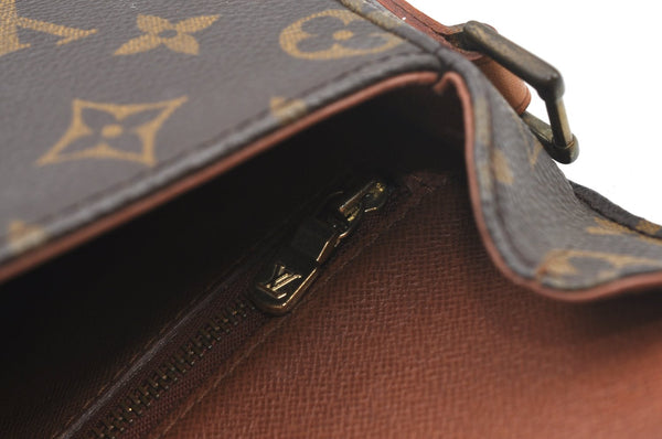 Auth Louis Vuitton Monogram Saint Cloud MM M51243 Shoulder Cross Bag Junk 2652H