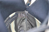 Authentic FENDI Mamma Baguette Shoulder Hand Bag Canvas Leather Navy Blue 2652I