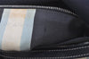 Authentic FENDI Mamma Baguette Shoulder Hand Bag Canvas Leather Navy Blue 2652I