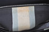 Authentic FENDI Mamma Baguette Shoulder Hand Bag Canvas Leather Navy Blue 2652I
